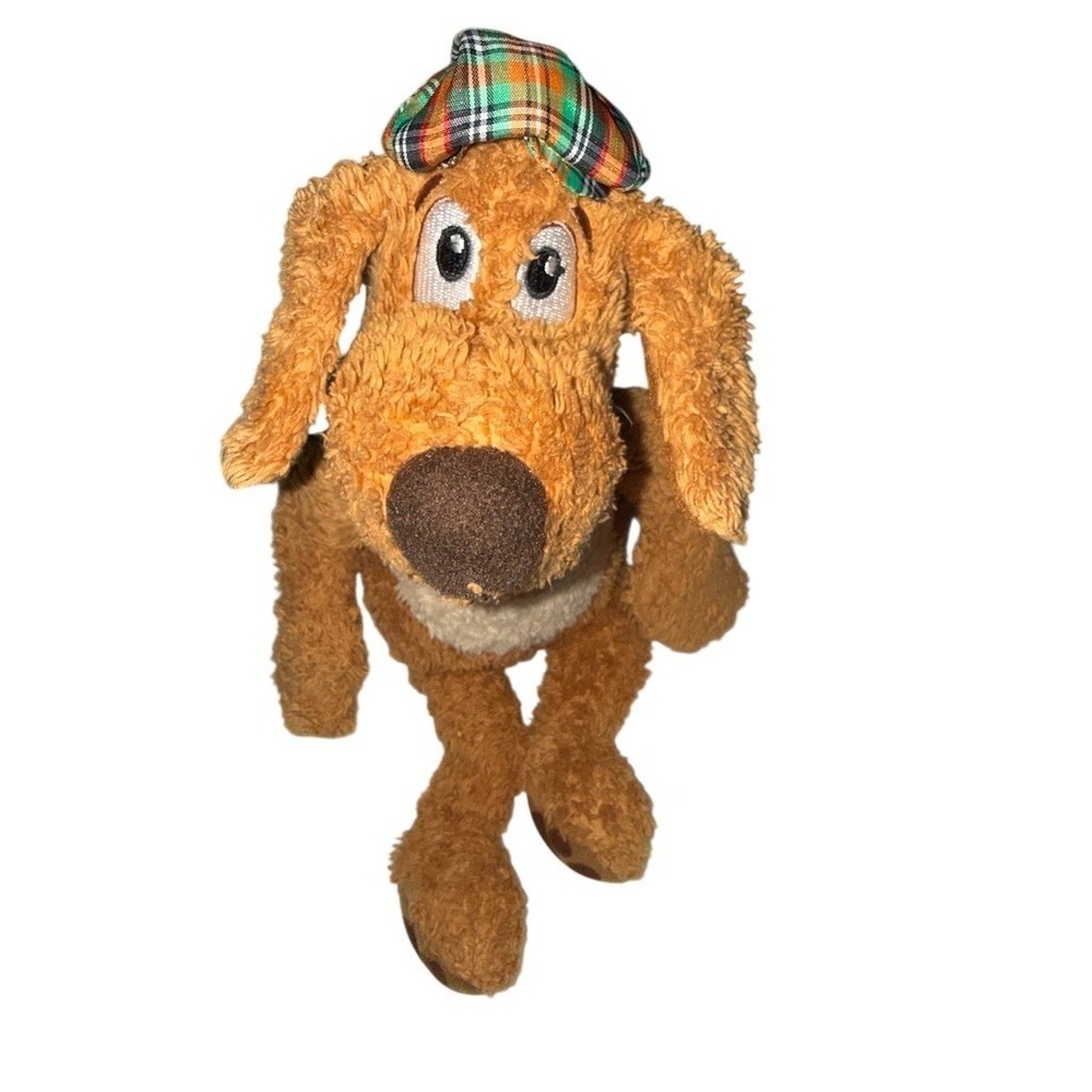 Kohl's Cares Go Dog Go! Plush Dog Stuffed Animal Brown Green Scarf Hat storybook